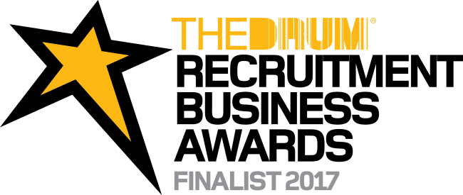Drum_Recruitment Business Awards_finalist logo